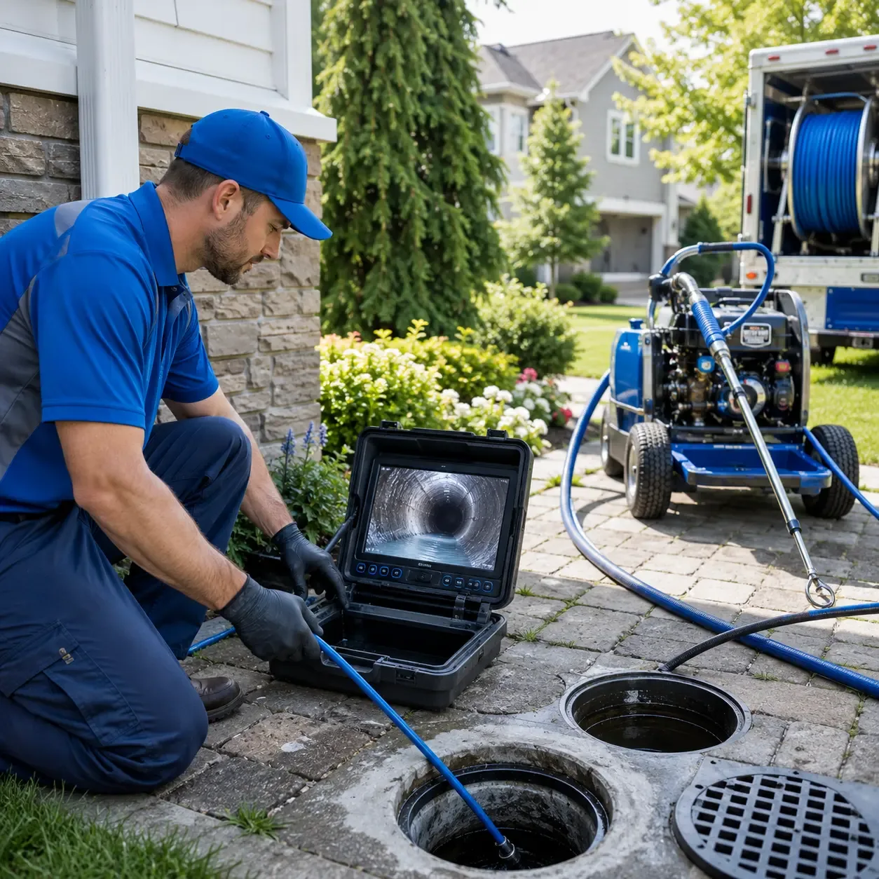 Outdoor drain cleaning professionals serving Souderton, PA